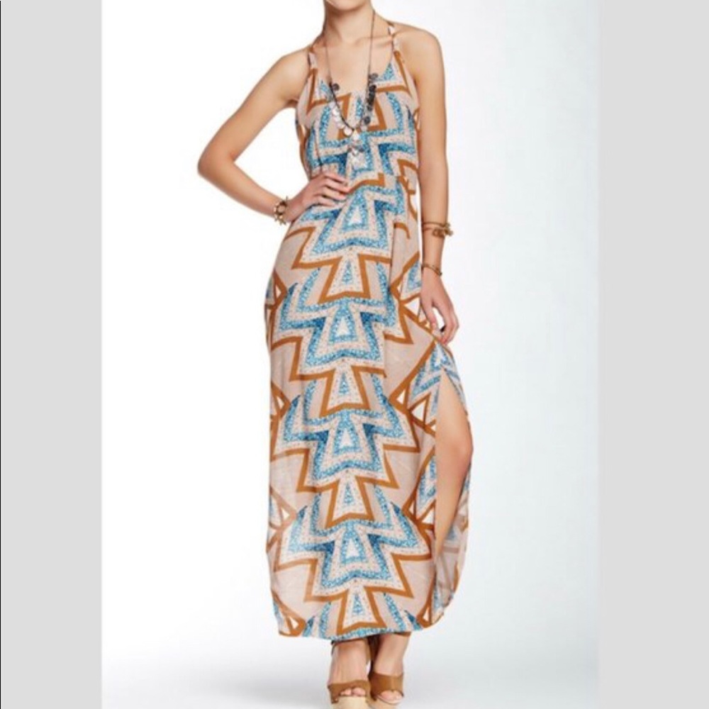 Free people serves you right maxi dress size 6
